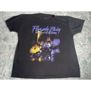 Prince Purple Rain Motorcycle Graphic T Shirt XL Black Official‎ Licensed